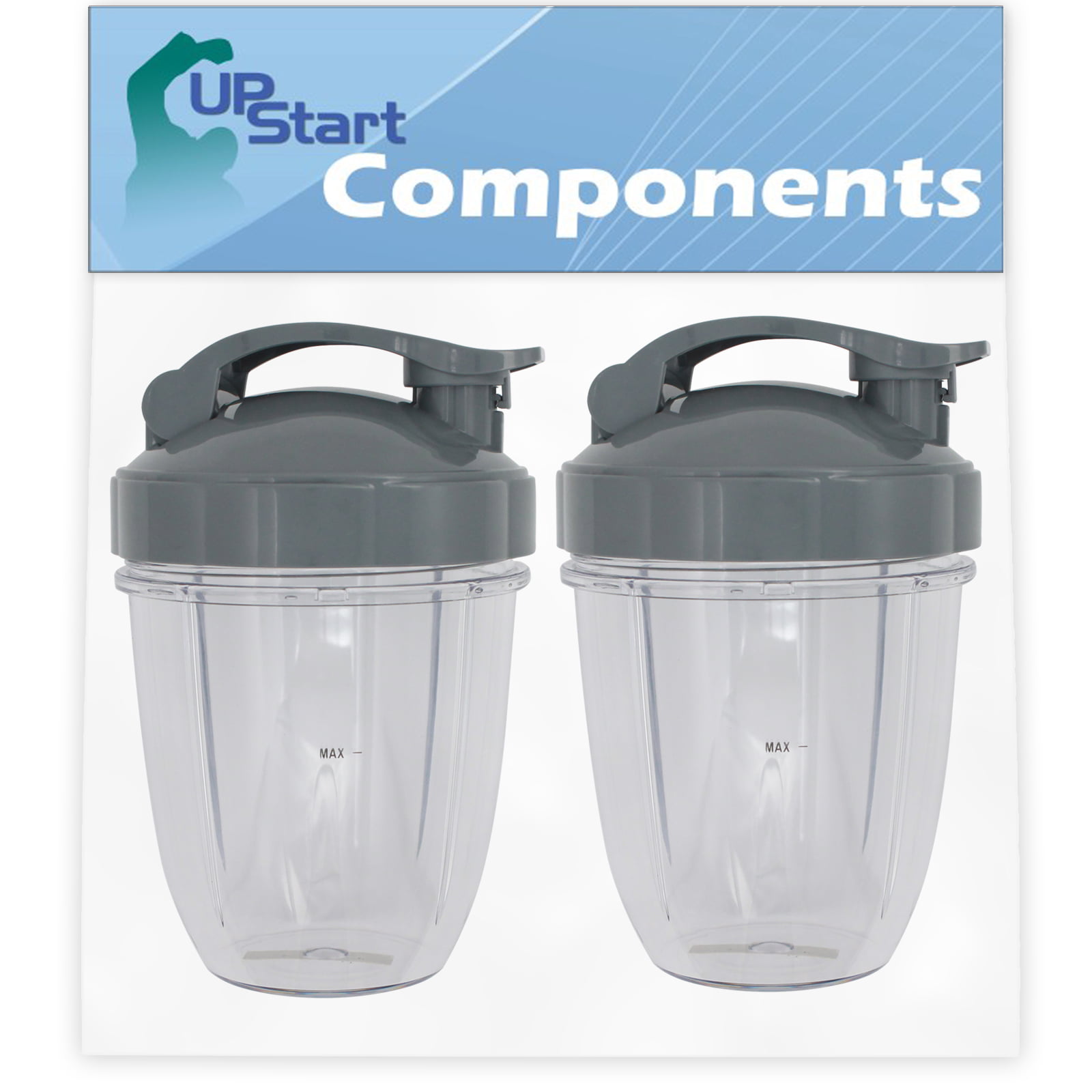 2 Pack Upstart Components Replacement NutriBullet Stay Fresh Resealable Cup Lids for NutriBullet 900W Blender Cups 