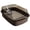 Camel, variant on Yiran Thickened Semi Enclosed Splash Proof Cat Litter Box, Peach Pink, Extra Large Size