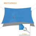 thumbnail image 1 of Sunshades Depot 15' x 16' Sun Shade Sail Rectangle Permeable Canopy Blue Custom Size Available Commercial Standard, 1 of 6
