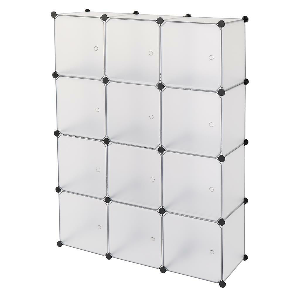 Juggernaut Storage 4-Cube Storage Organizer, White