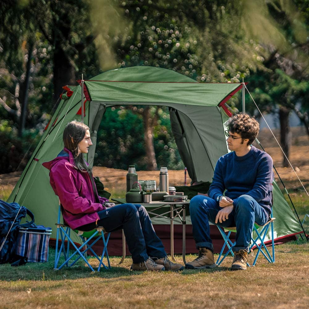 Kazoo Outdoor Camping Tent Durable Waterproof Family Large Tents 4 Person Easy Setup Tent With Porch Double Layer Walmart Com Walmart Com