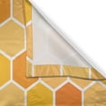 thumbnail image 3 of Ambesonne Honeycomb Kitchen Curtains, Hexagons Geometric Print, 55"x45", Orange and Mustard, 3 of 3