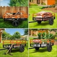 thumbnail image 7 of Heavy Duty Steel ATV Dump Trailer, 1500-Pound Load Capacity, Tow Behind Dump Cart Garden Trailer, for Mowers, Tractors, ATV, UTV, 7 of 7