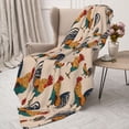thumbnail image 3 of Sigee Rooster for Flannel Blanket - Ultra-Soft, Warm and Cozy, Perfect for Couch, Bed, or Travel-40"x30", 3 of 6