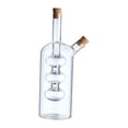 thumbnail image 3 of Dispensador de vinagre y aceite de oliva Botellas de vidrio para dispensador de aceite Botellas de vidrio con doble vertedor Dispensador de, 3 of 8