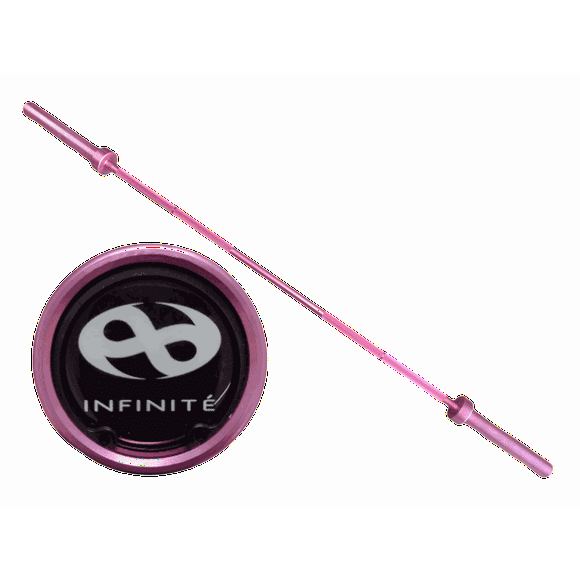 Barra olímpica de aluminio color rosa Infinité IF-BO180/PINK