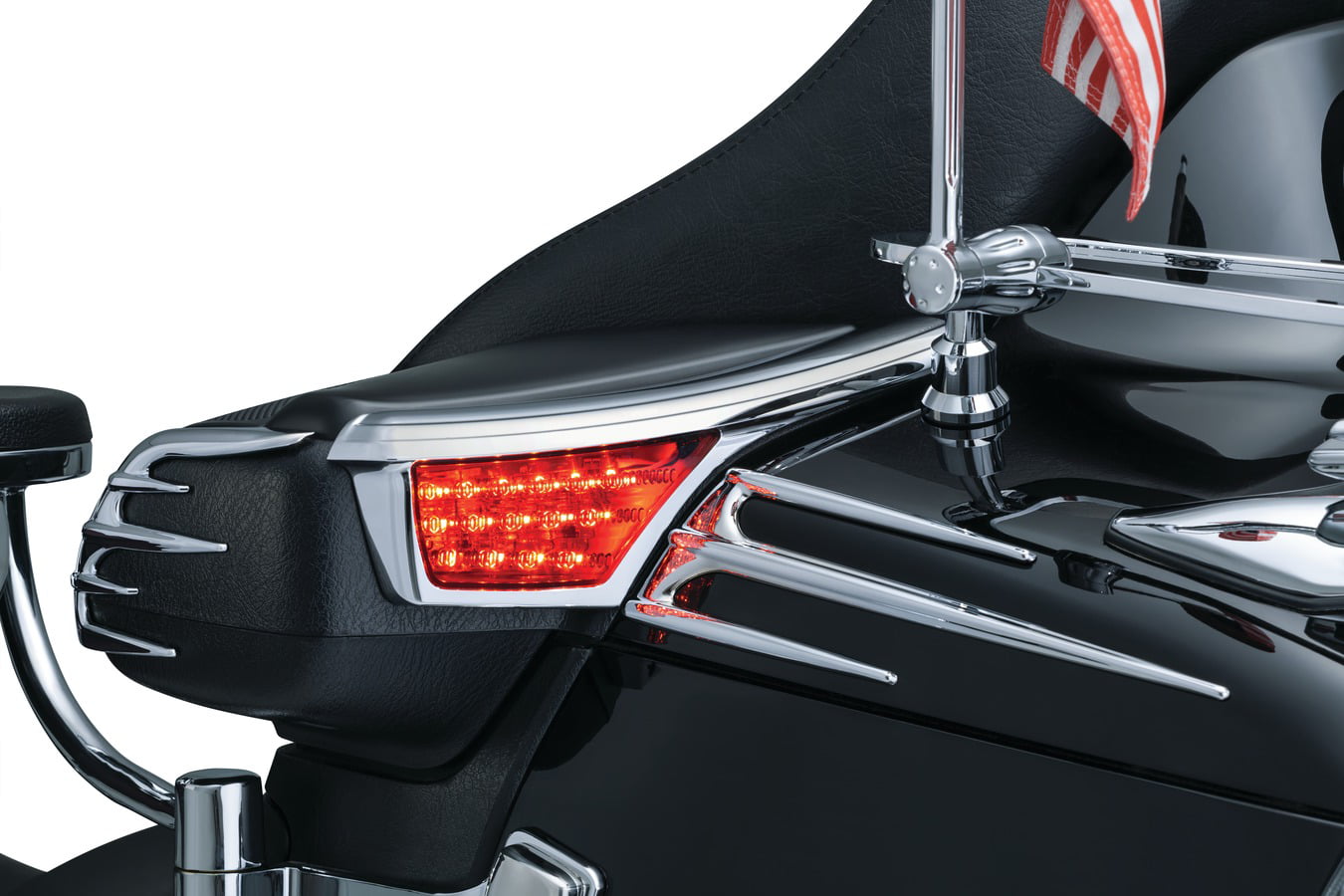 Kuryakyn Chrome L.E.D LED Rear Under Tour Trunk Accent Trim Honda Goldwing 2016