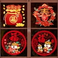 thumbnail image 2 of Chinese New Year FU Character Window Clings 2022 Spring Festival Decorations Tiger Year Window Decals Stickers for Home Restaurant Store Party Decor Ornaments, 2 of 8