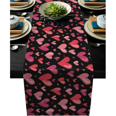 

St. Patrick s Day Table Runners Traditional Scottish Checked Four-leaf Clover Non Slip Heat-Proof Modern Table Runner for Family Dinner Kitchen or Gatherings Indoor or Outdoor Parties 13×90inch
