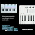 HGYCPP MIDI Keyboard Controller, Small 25 Key USB MIDI Keyboard with 16