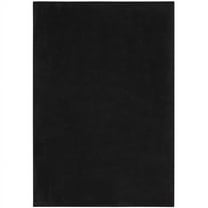HomeRoots  4 x 6 ft. Black Non Skid Indoor & Outdoor Rectangle Area Rug - Black - 4 x 6 ft.