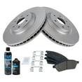 thumbnail image 2 of TRQ Front Ceramic Brake Pad & Coated Rotor Kit w/Chemicals for Cadillac SRX BKA24629, 2 of 6