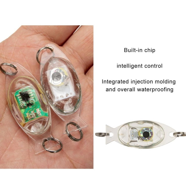Mini lámpara de atracción de peces señuelo herramienta de aparejos de pesca luminosa impermeable (rojo) Ndcxsfigh Para Estrenar