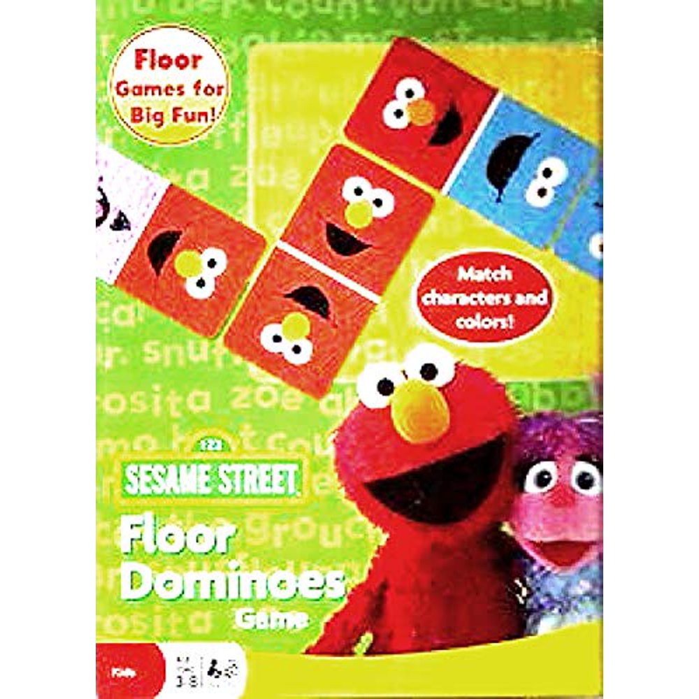 SESAME STREET Toddler Floor Dominoes Game ELMO & COOKIE MONSTER (28