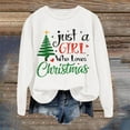 thumbnail image 2 of WEAIXIMIUNG Sweat à Capuche pour Femmes, Mode de Noël, Imprimé Arbre de Noël, Manches Longues, Col Rond, 2 of 5