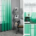thumbnail image 2 of Deconovo Rod Pocket Ombre Voile Curtains for Living Room, Green, 52W x 63L Inch, Semi Sheer Window Panels, Set of 2, 2 of 6