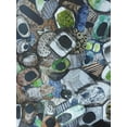 thumbnail image 2 of Good, Coco 15x18 White Modern Wood Framed Museum Art Print Titled - Cornwall Beach Glass, 2 of 4