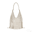 White, variant on Fringe Hobo Bag for Women - Vegan Leather Crescent Shoulder Bag, Trendy Tassel Purse for Fall Winter, Boho Chic Handbag for Travel Work Casual Daily