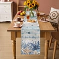 thumbnail image 2 of Navy Blue Starfish Coastal Table Runner 90 Inches, Vintage Nautical Summer Coral Shell Bed Runner Dresser Scarves Tabletop for Indoor Outdoor Parties/Ceremony/Banquet, 13" x 90", 2 of 9