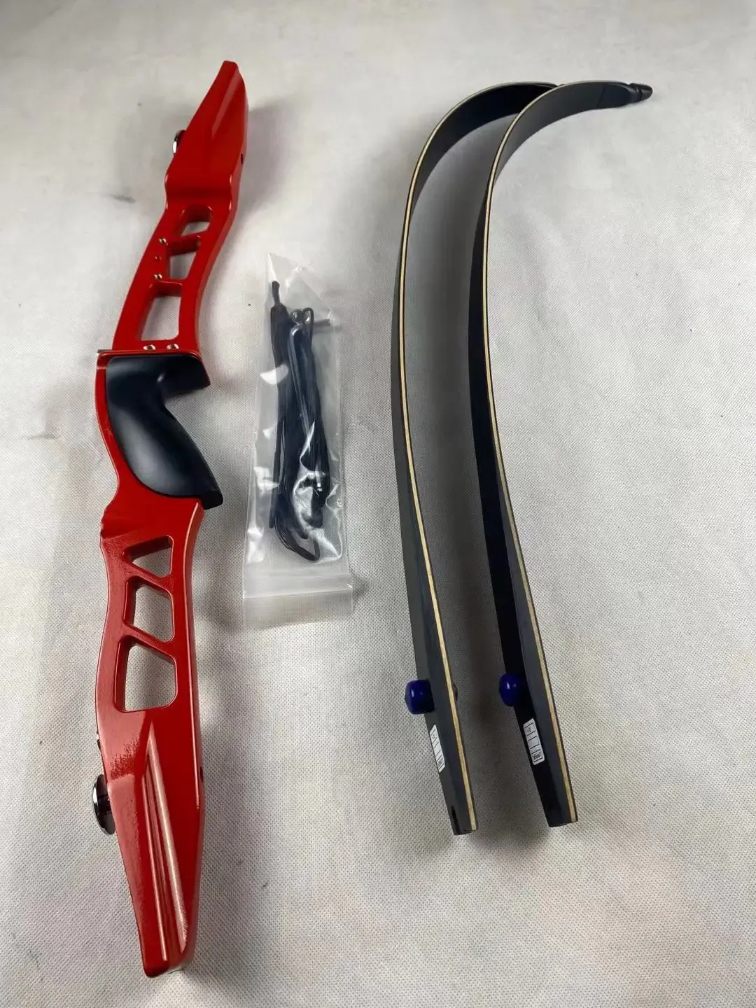 F167 Red ILF Takedown Recurve Bow Kit — RH, 40 lb Draw, CNC Riser