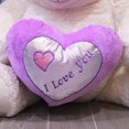 thumbnail image 4 of PELUCHERIA - Oso Rechoncho Blanco ILY con corazon Morado, 4 of 5