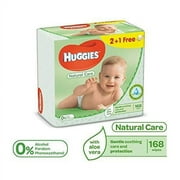 Huggies Baby Wipes Natural Care with Aloe Vera, 56 Count, Pack of 12, Total 672 Wipes