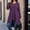 Purple, variant on Womens Tops Long Sleeve Crew Neck Pullover Elegant Ladies Casual Dress Lightweight Loose Fit Fashion Summer Tunics Tops