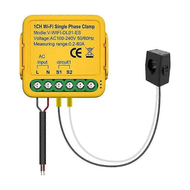 Tuya Bilateral Wifi Energy Meter 80a With Clamp Ct Kwh Power Electricity Consumption Monitor For Al