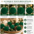 thumbnail image 7 of KuKeDi 12 Pack Christmas Ornaments Balls, 2.36 Inch Flocked Christmas Tree Decorations, 7 of 7