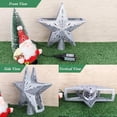 thumbnail image 4 of Adorno de árbol de Navidad, proyector de copo de nieve, estrella, luz LED giratoria 3D, purpurina hueca, adornos de decoración navideña, 4 of 4