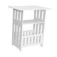 thumbnail image 3 of Lipstore Side Table End Table Multifunctional Practical Storage Shelf Small Bedside Table Corner Table for Cafe Hotel Lounge Room Dorm Height 50cm, 3 of 8