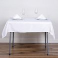 thumbnail image 6 of BalsaCircle 10 Pieces 54" x 54" White Square Polyester Tablecloths Table Cover Linens, 6 of 8