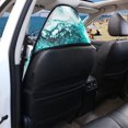 thumbnail image 5 of Uourmeti Terry Cloth Car Seat Towel Cover, Compatible with Truck Seat Sedan, Microfiber Non Slip Car Seat Cover for Cars Drivers, Teal Marble Fluid, 5 of 7