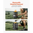 thumbnail image 2 of KFFKFF Camping Rocket Stove, Wood Burning Portable Rocket Stove with Carrying Bag for Backpacking, SPCC Steel, Double Door, Burn Twigs, Sticks or Charcoals, 2 of 9
