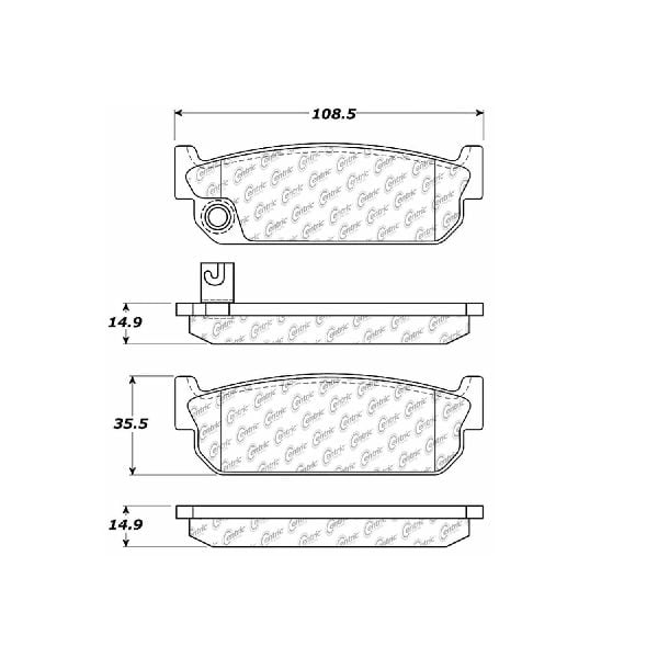 REAR BRAKE PADS FOR INFINITI Q45 SEMI METALLIC FITS Q45 1990-1994