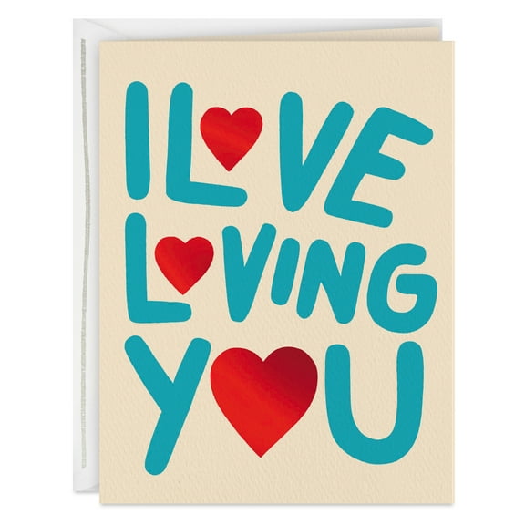 Hallmark Good Mail Anniversary or Valentine's Day Card (Love Loving You)