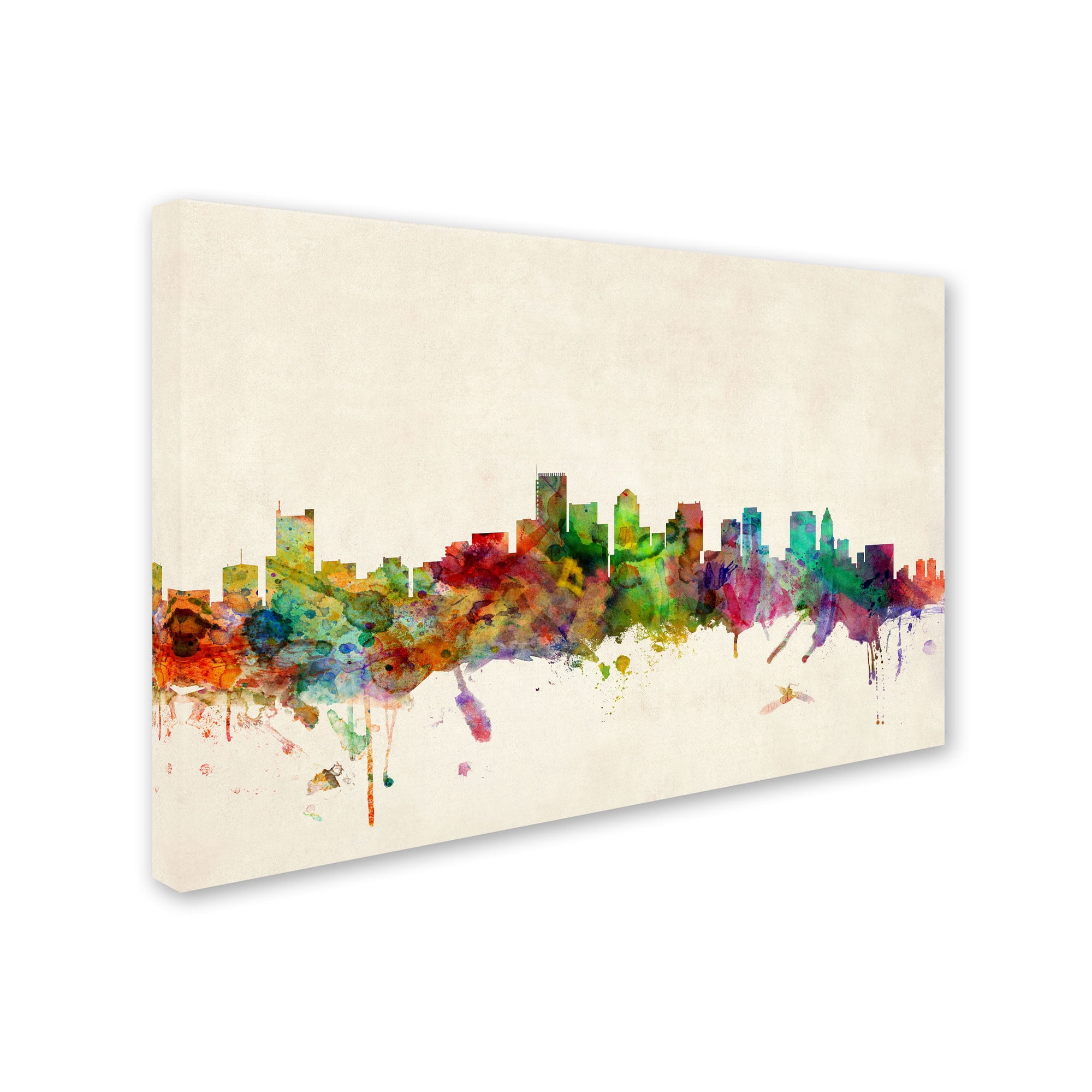 Trademark Fine Art "Boston, Massachusetts" Canvas Art by Michael Tompsett