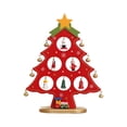 thumbnail image 2 of de Navidad de madera, decoración de escritorio, Mini decoración de de Navidad, divertidos adornos navideños para el aniversario del hogar Rojo Pequeño BLESIY Árbol de mesa, 2 of 8