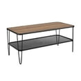 thumbnail image 6 of Manor Park Industrial Modern Wood Coffee Table, Dark Walnut, 6 of 9
