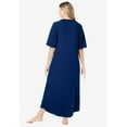 thumbnail image 2 of Dreams & Co. Women's Plus Size Long French Terry Zip-Front Robe (Petite Available), 2 of 6