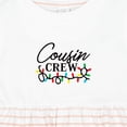 thumbnail image 4 of Inktastic Christmas Cousin Crew Girls Baby Dress, 4 of 5
