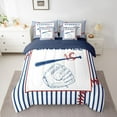 thumbnail image 2 of Feelyou Cartoon Baseball Kids Bedding Comforter Set 7pcs, Ball Gaming King Bedding Sets, 2 of 8