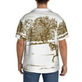 thumbnail image 3 of Honeii Horse Rider In Field for Men's Short-Sleeved Button-Up Collared Shirt Featuring A Pocket, Perfect for Beach Vacations, And Travel Adventures.-XX-Large, 3 of 5