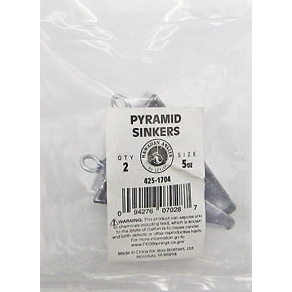 Hawaiian Angler 5oz Pyramid Sinker Fishing Weights