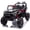 Black, variant on sluting blue 24V 400W Kids Ride On UTV with Parent Remote Control, 4-Wheel Suspension LED Lights Electric Toy Car