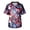 Deep Red, variant on Patriotic America 250th Anniversary Scrub Top for Men 4th of July Stars and Stripes V-Neck Nurse Uniform