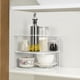 thumbnail image 4 of Mimifly Organizador de Armario de Cocina con Estante de Esquina Blanco de 3 Niveles, Paquete de 2, 4 of 6