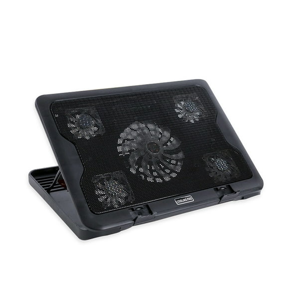 Amdohai Laptop Cooling Base 5 Silent LED Fans Radiator Notebook Computer Heat Sink