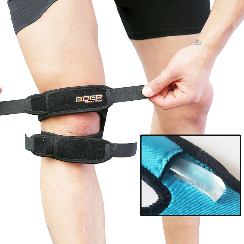 Patella Knee Strap Adjustable Patellar Tendon Support Band Pain Relief Brace Gel 