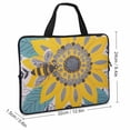 thumbnail image 2 of WERPE Flower Bees Petals Laptop Bag Diving Fabric Soft Carrying Travel Case Idea Tablet Cover Neoprene 12inch, 2 of 5